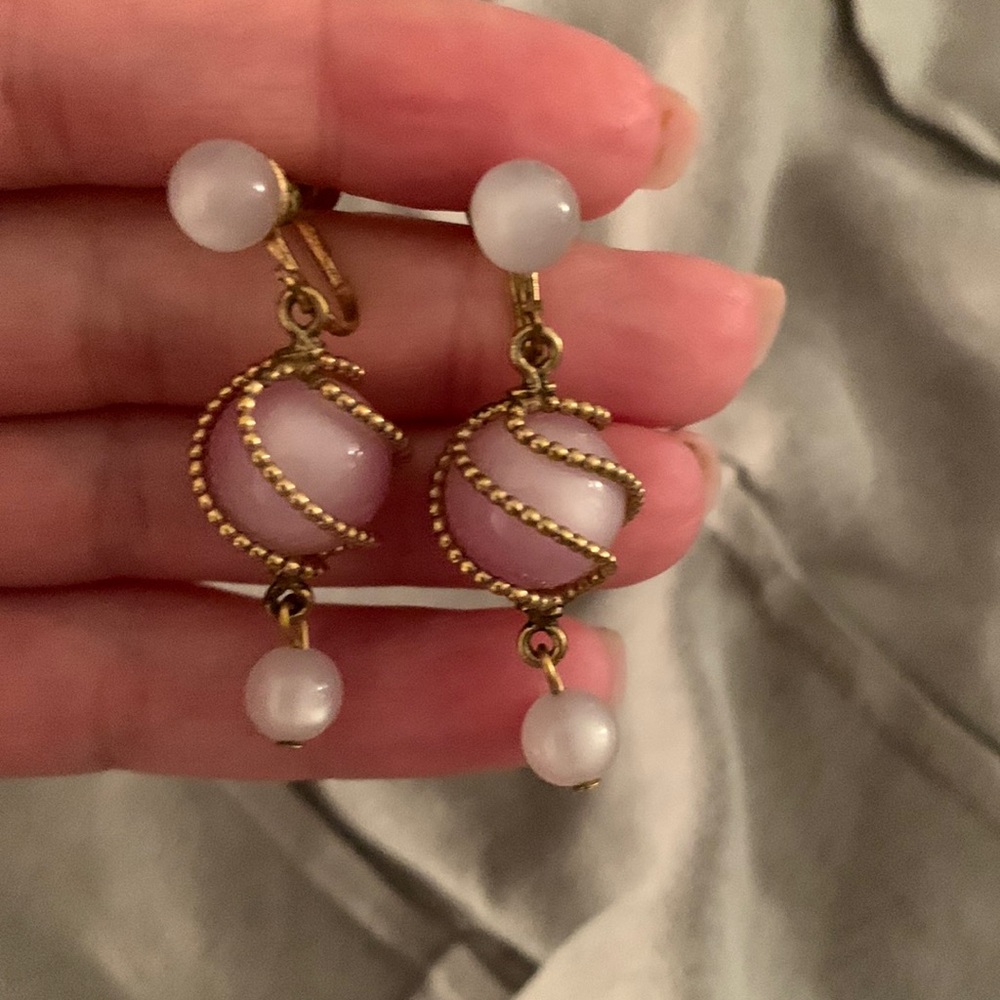 Clip on fashion jewelry earrings